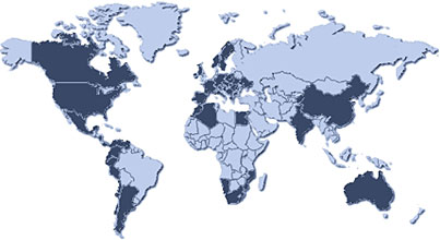 Weltkarte Züchternetzwerk